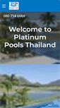 Mobile Screenshot of platinumpoolsth.com
